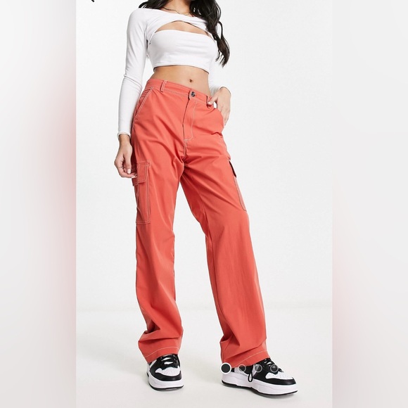Coral Cargo Pants - Picture 1 of 4